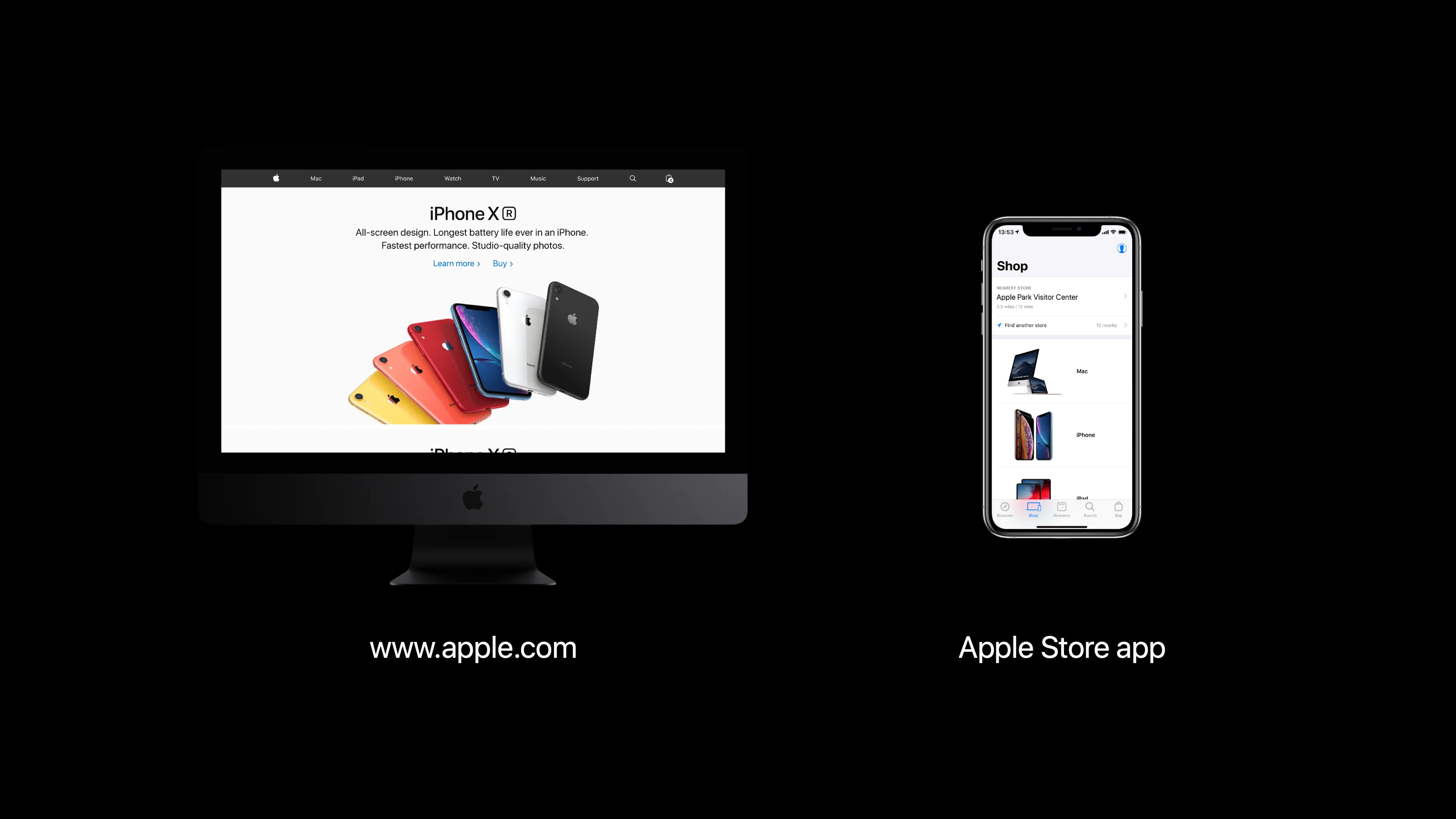 apple.com vs Apple Store app