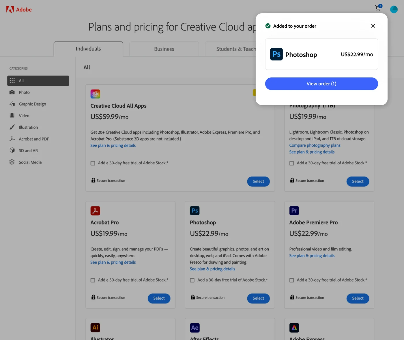 Approach 3 — full plans and pricing catalogue