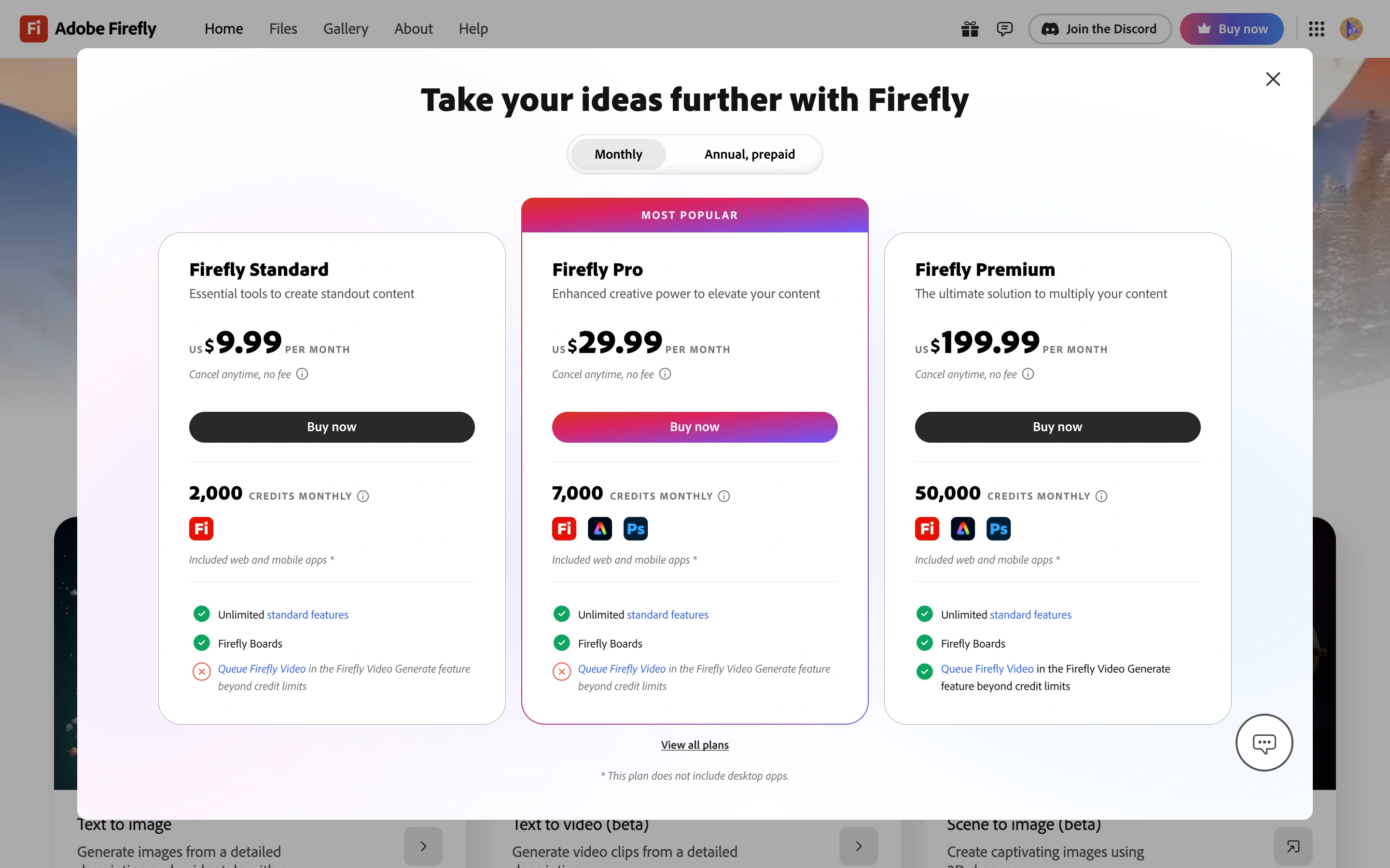 Firefly paywall built on the shared platform